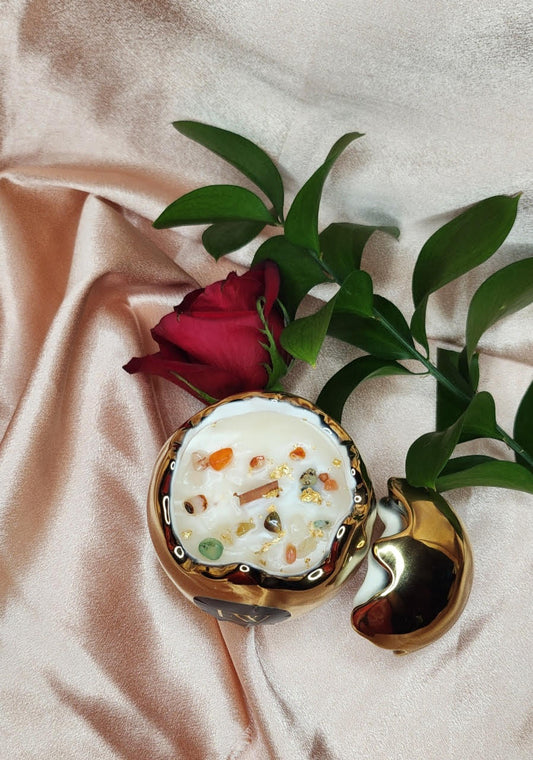 *Limited Edition* Gold Egg Candle Vessel